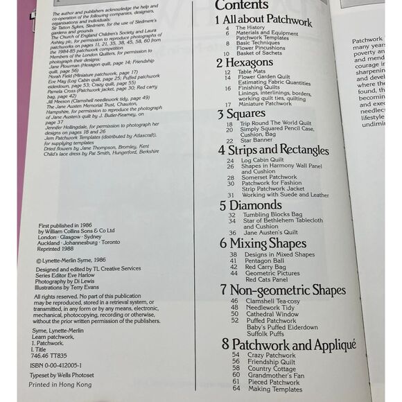 Learn Patchwork Paperback Lynette M. Symes - Picture 5 of 12